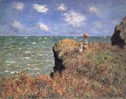 Claude Monet The Cliff Walk,Pourville oil painting reproduction